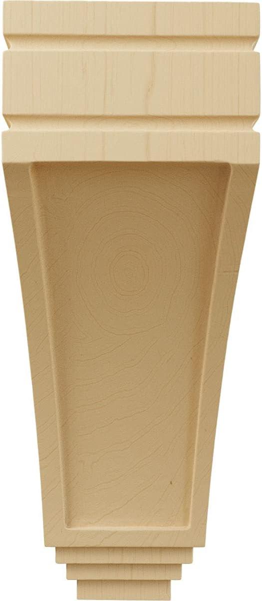 Ekena Millwork 5"W x 7 3/4"D x 14"H Large San Juan Wood Corbel, Alder