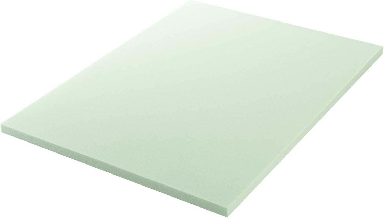 Green Tea Infused Memory Foam Mattress Topper, Full Size