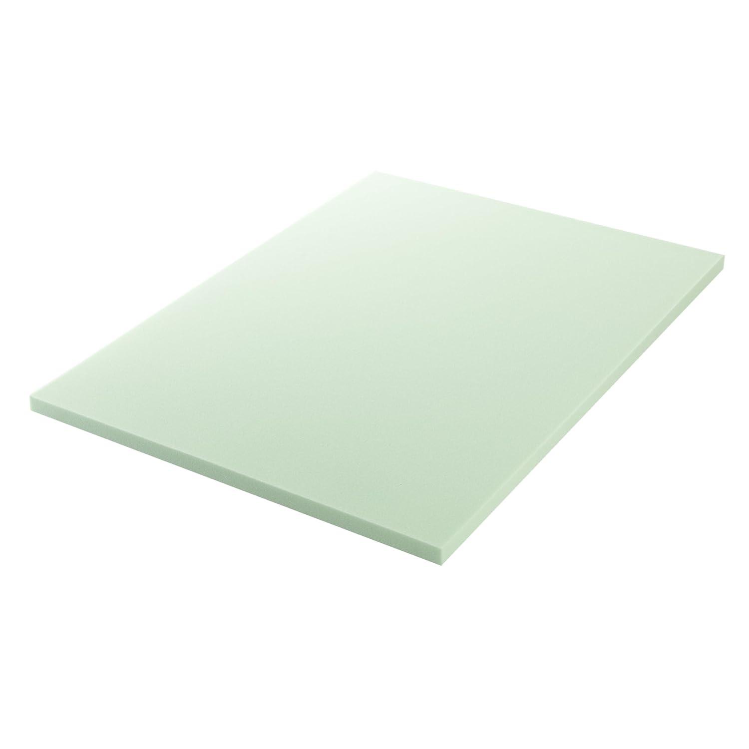 Green Tea Infused Memory Foam Mattress Topper, Full Size
