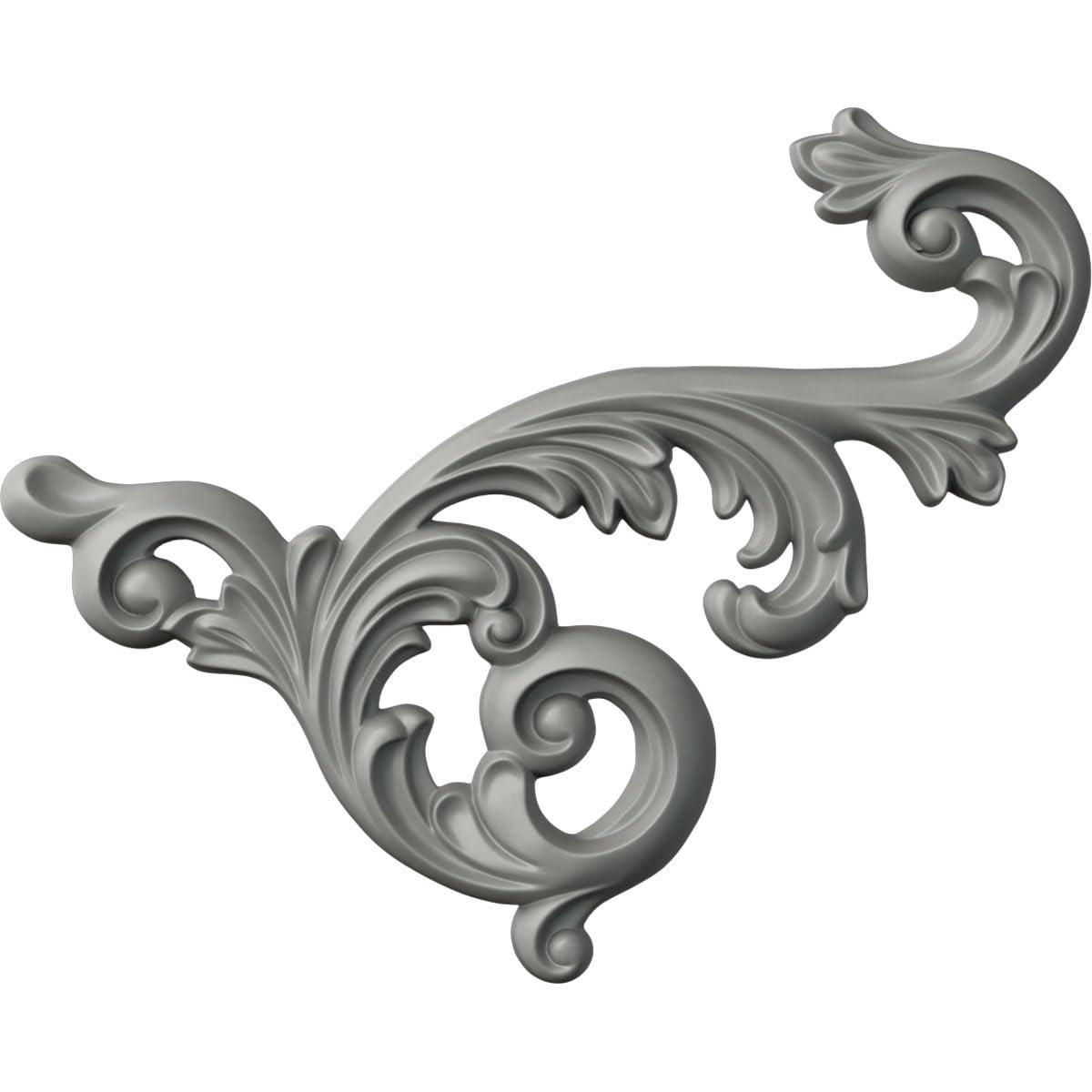 Ekena Millwork Edwards 19.625'' H x 15.75'' W x 1.375'' D Urethane Onlay Scroll