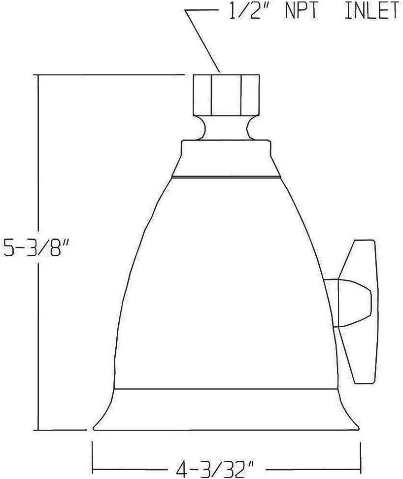 Speakman Chrome Wall Mounted High Pressure Shower Head