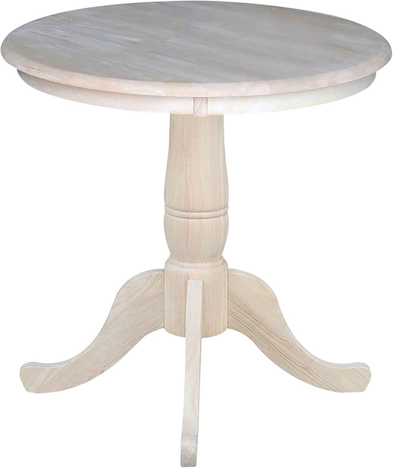 30" Round Top Pedestal Dining Table - International Concepts