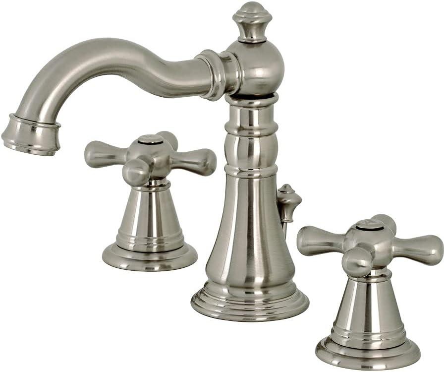 Widespread Bathroom Faucet with Drain Assembly