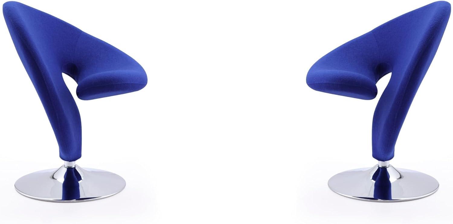 Curl Upholstered Swivel Accent Chair