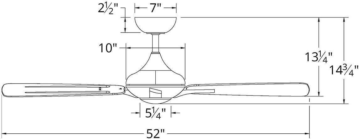 Mykonos 52'' Ceiling Fan with LED Lights