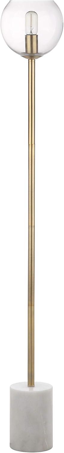 Bradley Floor Lamp - White/Brass Gold - Safavieh