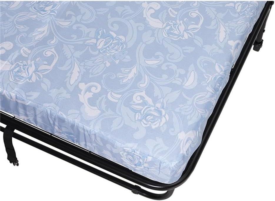 DHP Levy Folding Guest Bed with Metal Frame & 4 Inch Mattress, Twin, Black