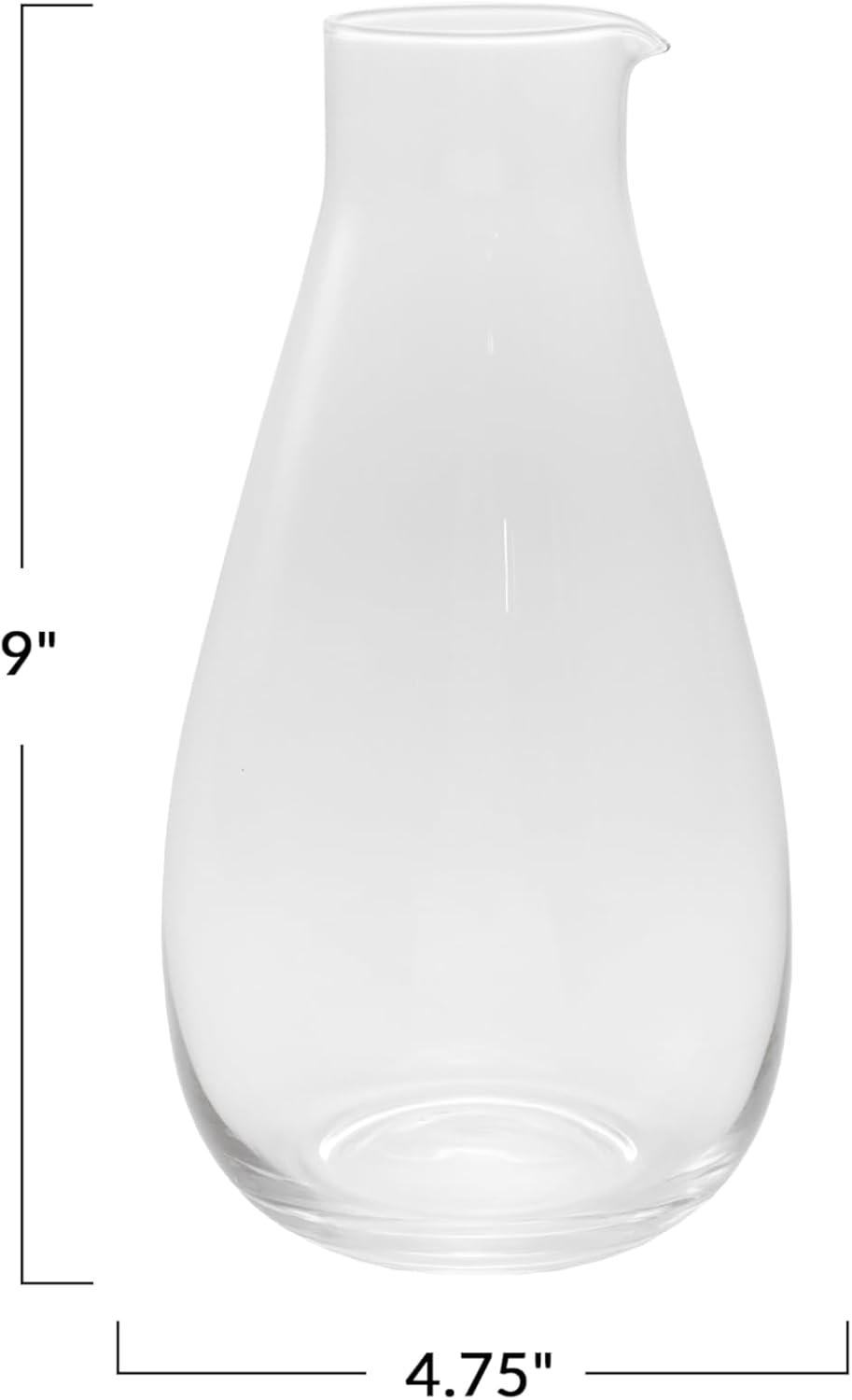 Bloomingville 48-Ounce Glass Water Carafe, Clear