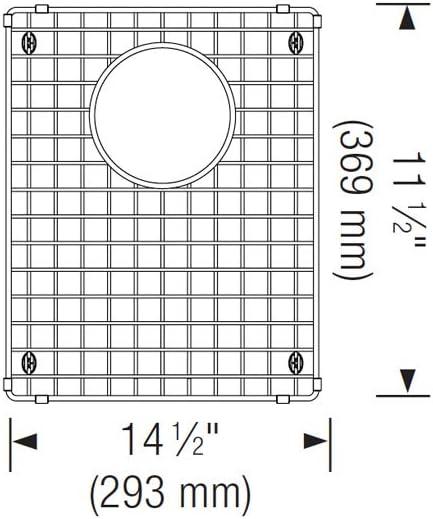 Blanco 223189 Stainless Steel Bottom Grid for Small Bowl of Precision 60/40 Sinks