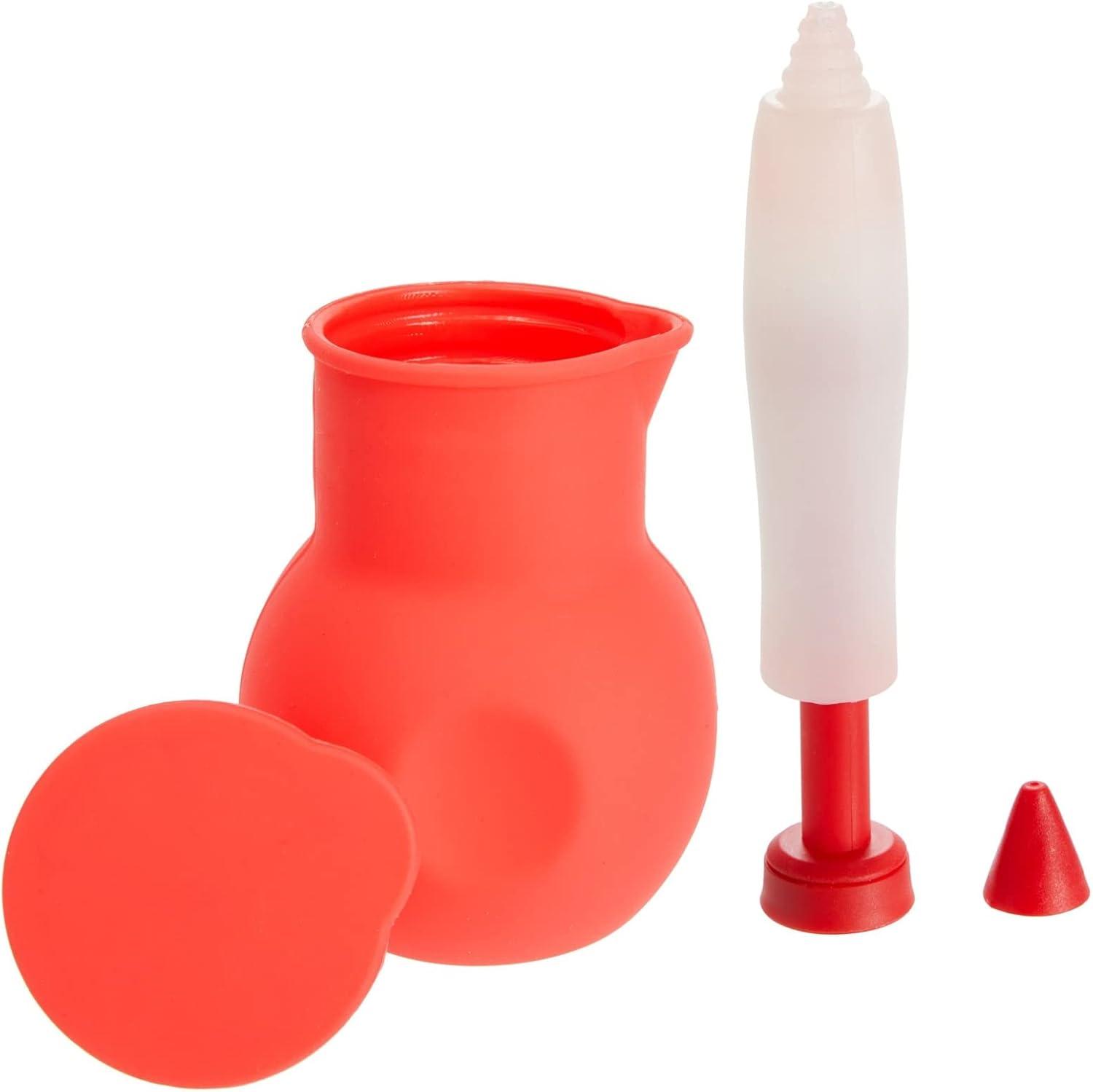 Pink Silicone Cake Pop Maker Kit with White Dessert Stand