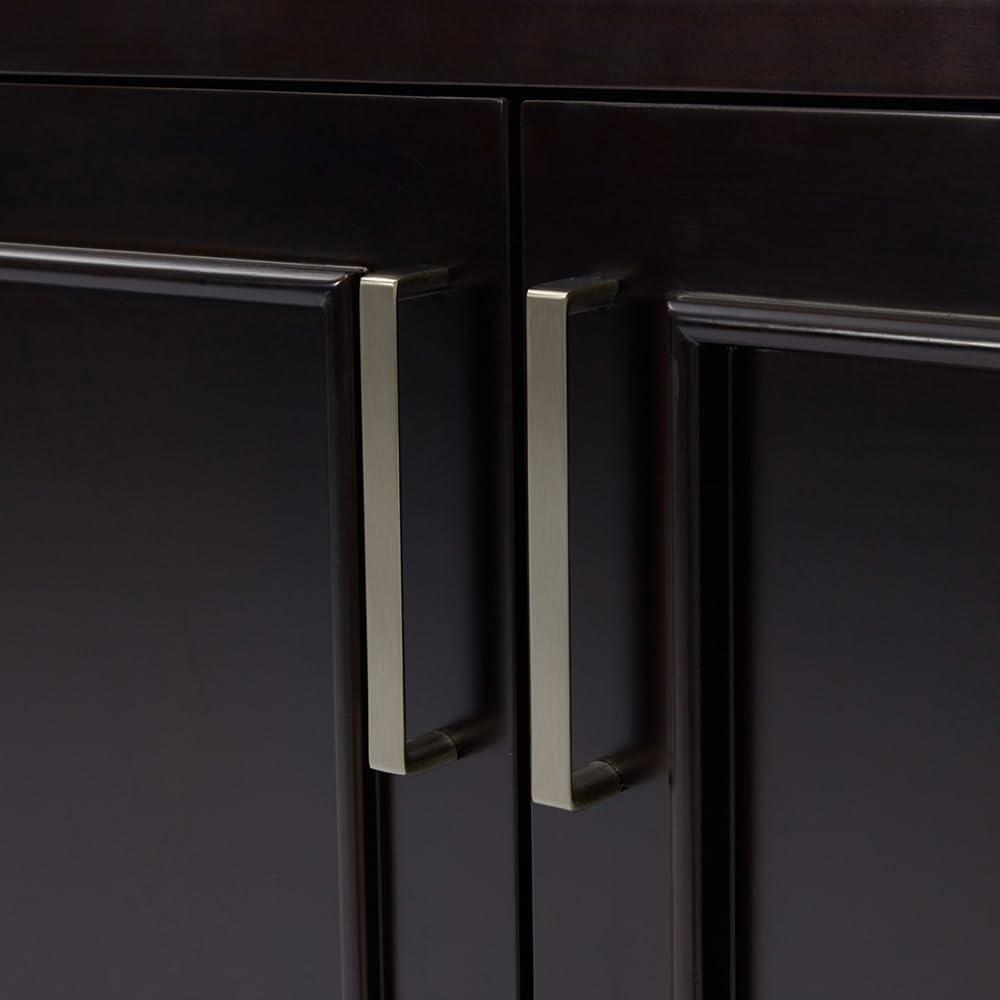 Ariel Stafford 85 in Double Sink Vanity Set in Espresso