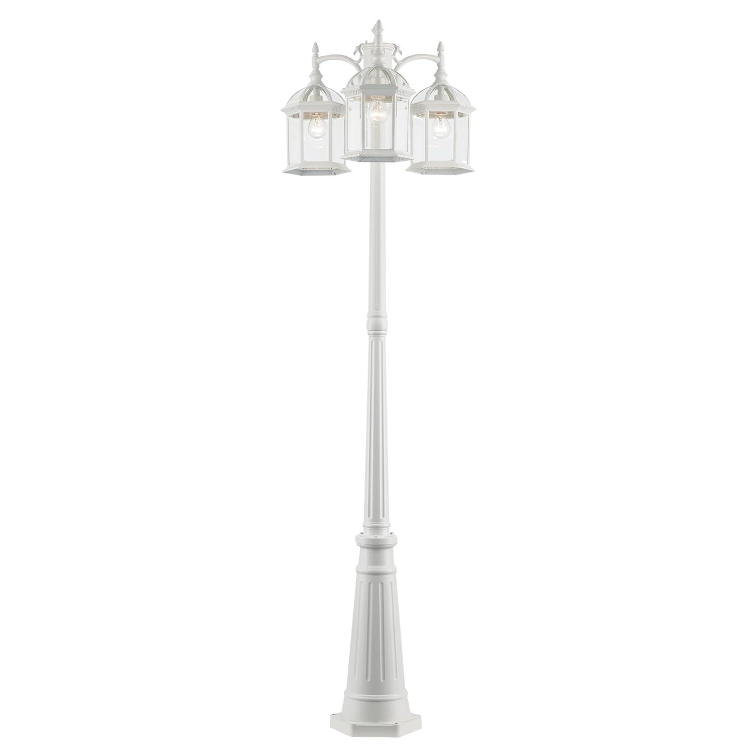 Trans Globe Lighting 4189 3 Light Outdoor Post Lantern - Black