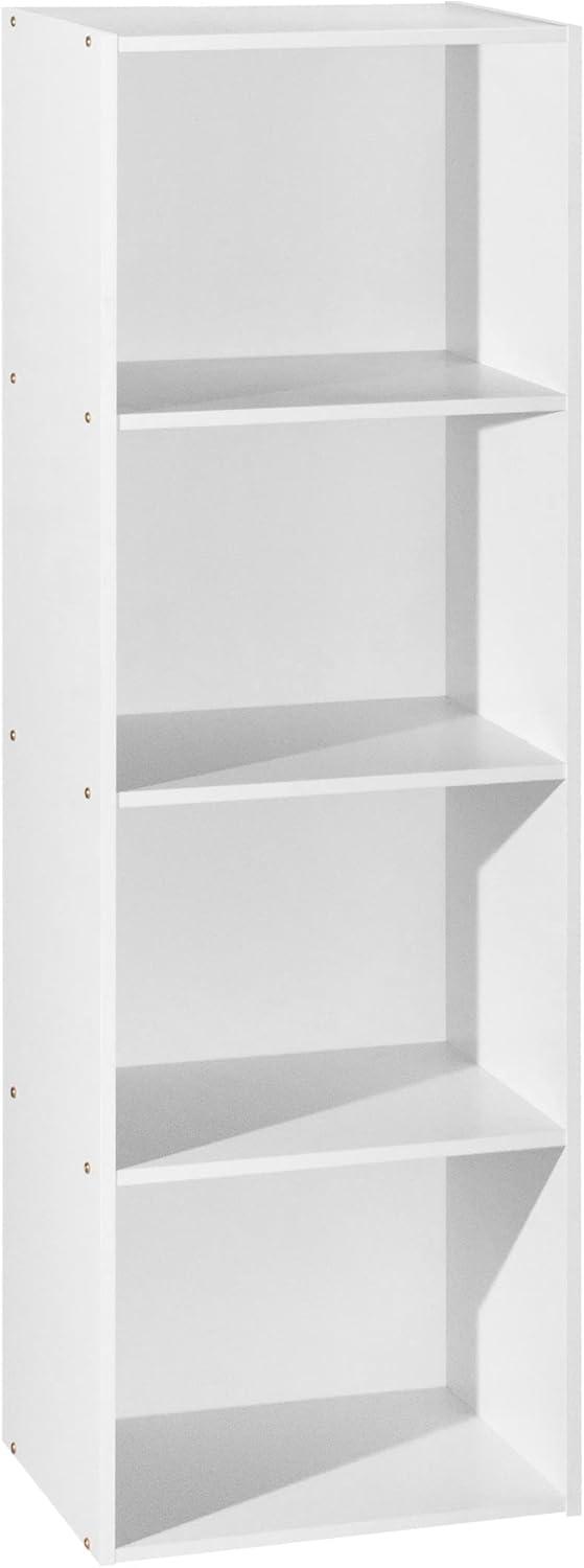 Hodedah 12 x 16 x 47 Inch 4 Shelf Bookcase and Office Organizer Solution for Living Room, Bedroom, Office, or Nursery