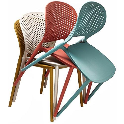 2xHome Outdoor Stacking Dining Side Chair (Set of 2)