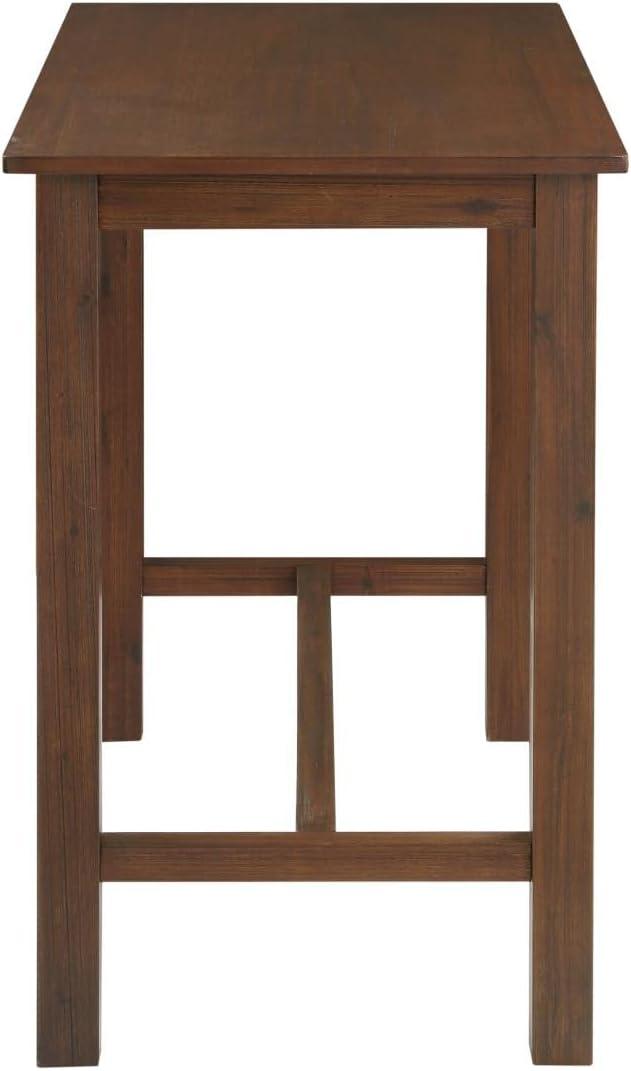 Sonoma Counter Height Pub Table Chestnut - Boraam: Modern Kitchen Table for 4, Wood Frame, 36" High