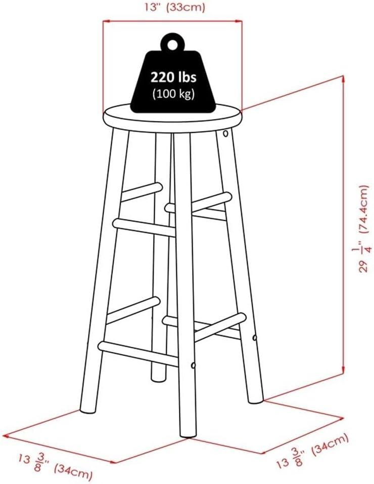 Winsome Wood Huxton 2-PC Bar Stools, Oyster Gray & Teak Finish