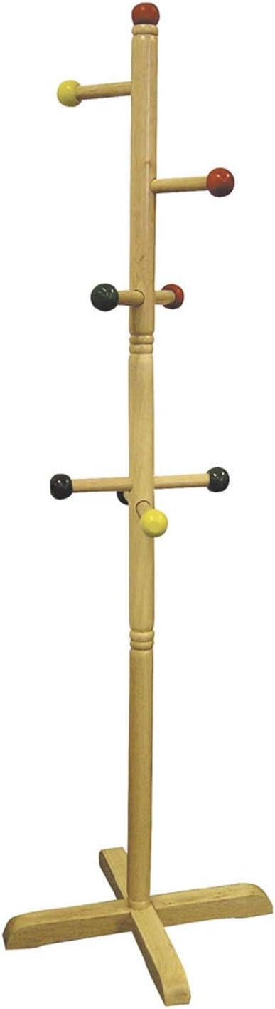 Ore International Kids’ Primary-Color 8-Peg Coat Rack