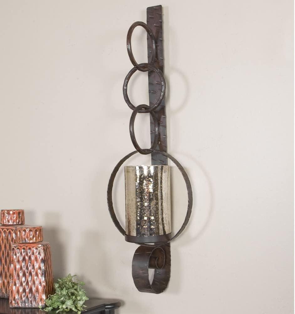 Falconara 39'' H Metal Wall Wall Sconce with Candle Included