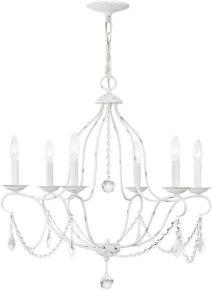 Livex Lighting Chesterfield 6 - Light Chandelier in  Antique White