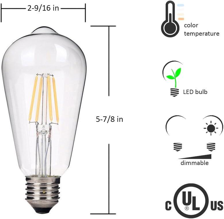 40 Watt Equivalent ST64 E26/Medium (Standard) Dimmable 2700K LED Bulb