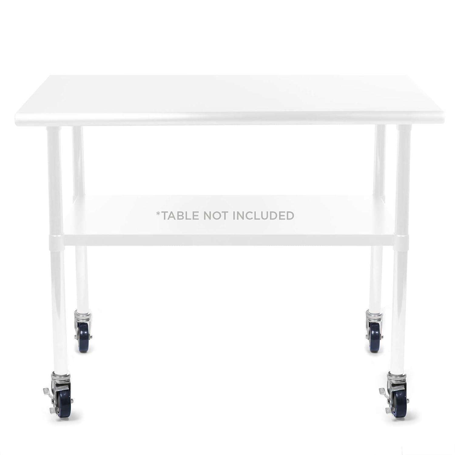 GRIDMANN 4" Caster Wheel Set for Commercial Prep Tables (Set of 4)