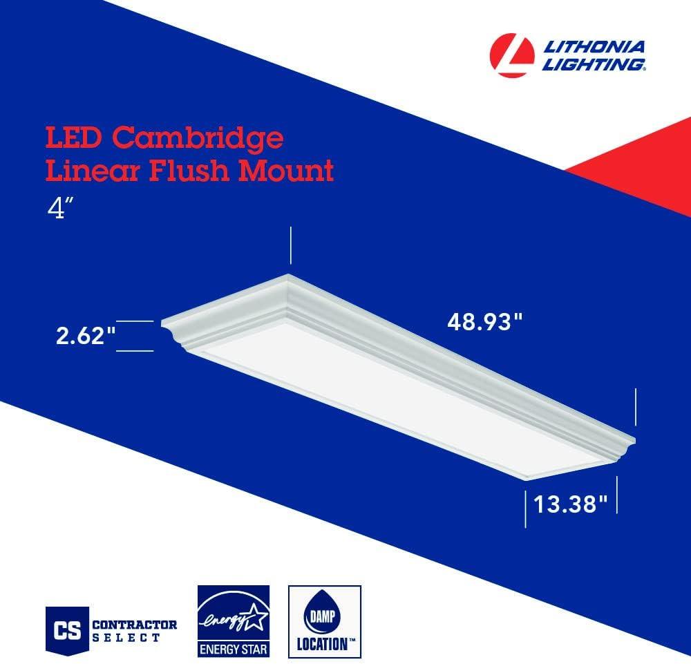 Lithonia Lighting LED Cambridge FMFL Linear Low Profile Flush Mount Fixture