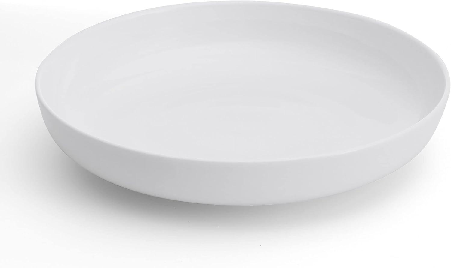 White Porcelain 12-Piece Round Dinnerware Set, Service for 4