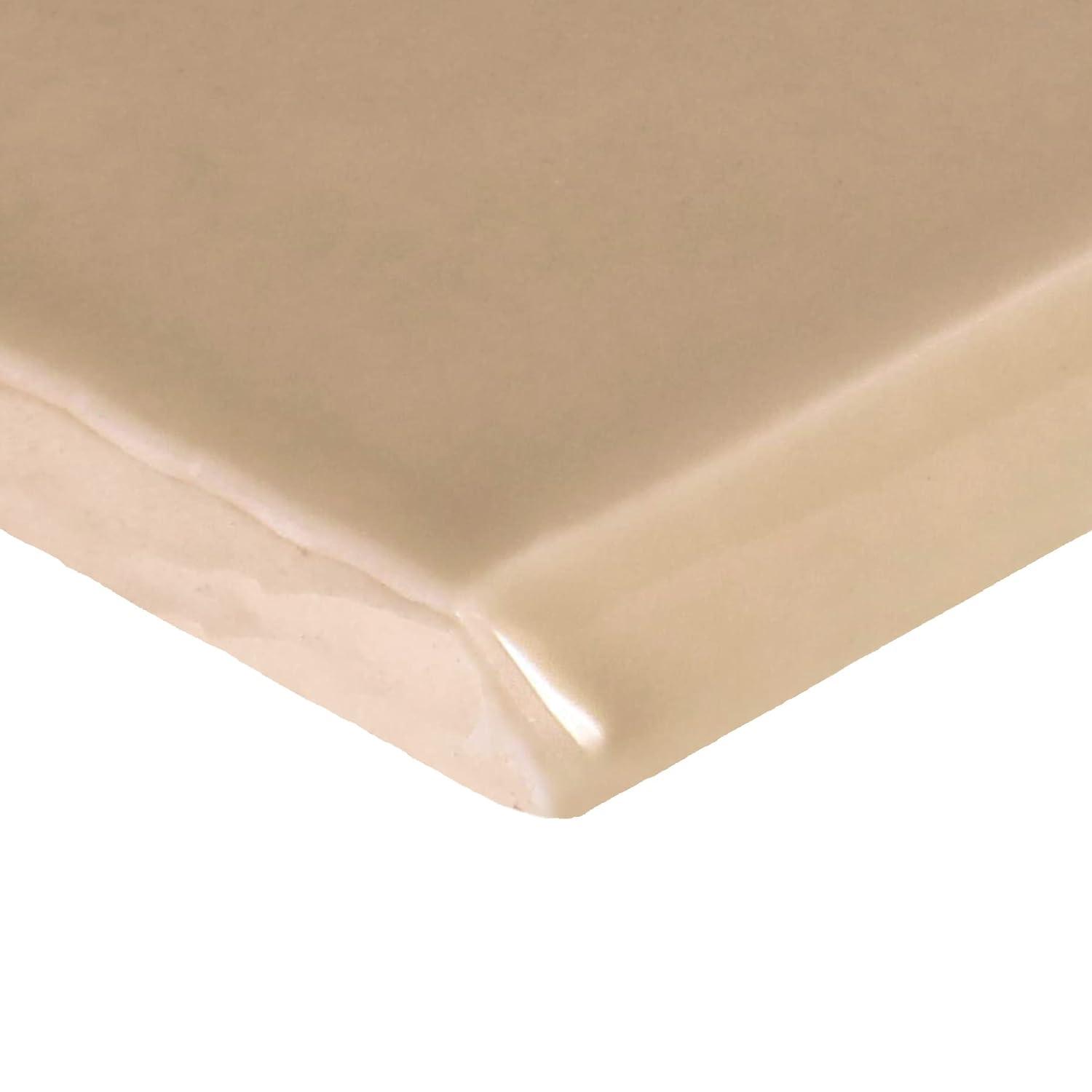 Artigiano 6'' L x 3'' W Ceramic Bullnose Tile Trim