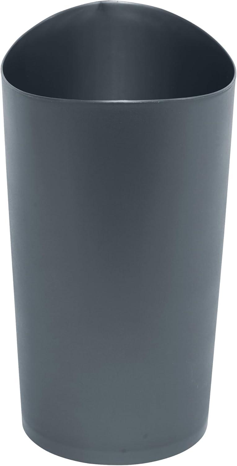 Rubbermaid Spa Works 2.25 gal Gray Plastic Vanity Wastebasket