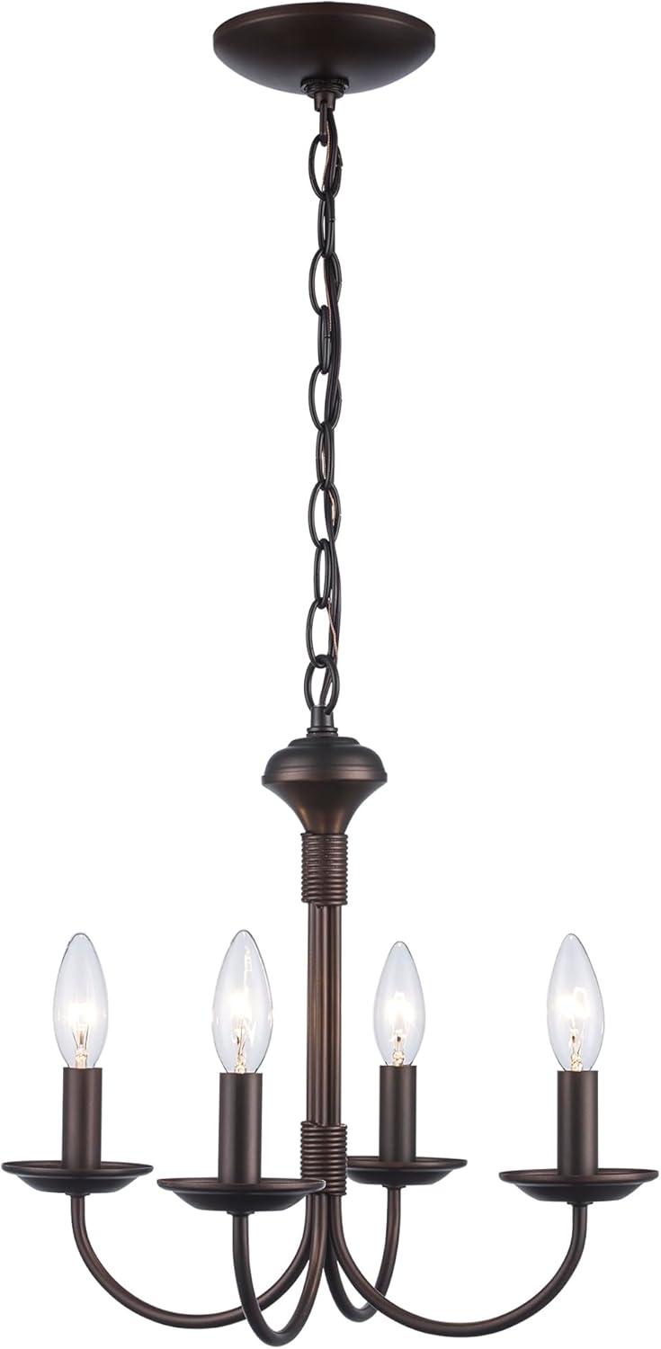 Oil Rubbed Bronze 15" Candle Chandelier