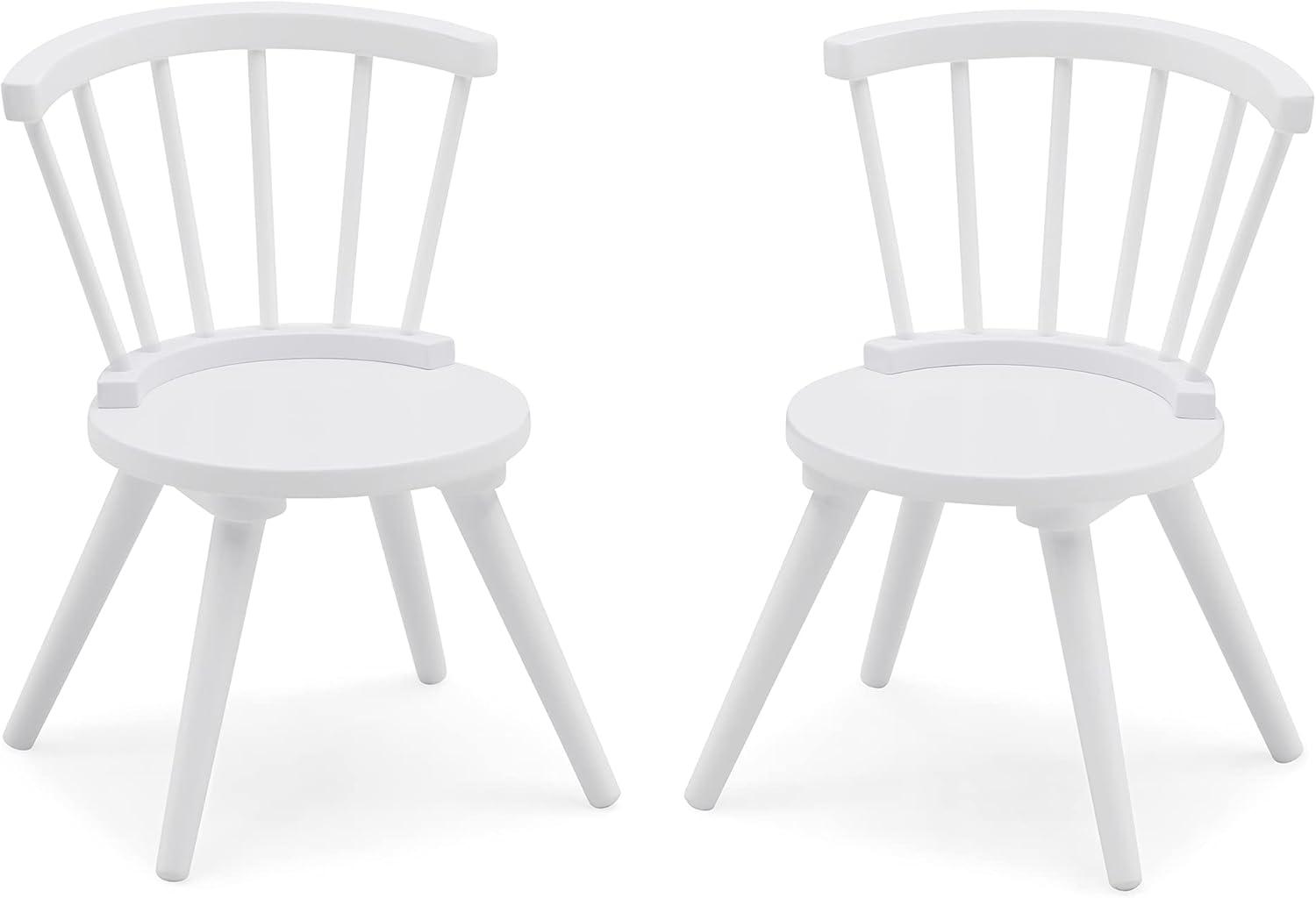 Delta Children Windsor 2-Piece Chair Set, Bianca White
