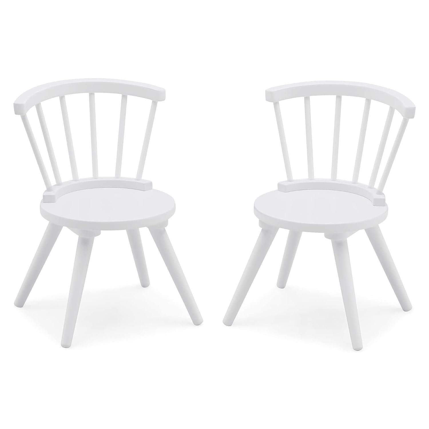 Delta Children Windsor 2-Piece Chair Set, Bianca White