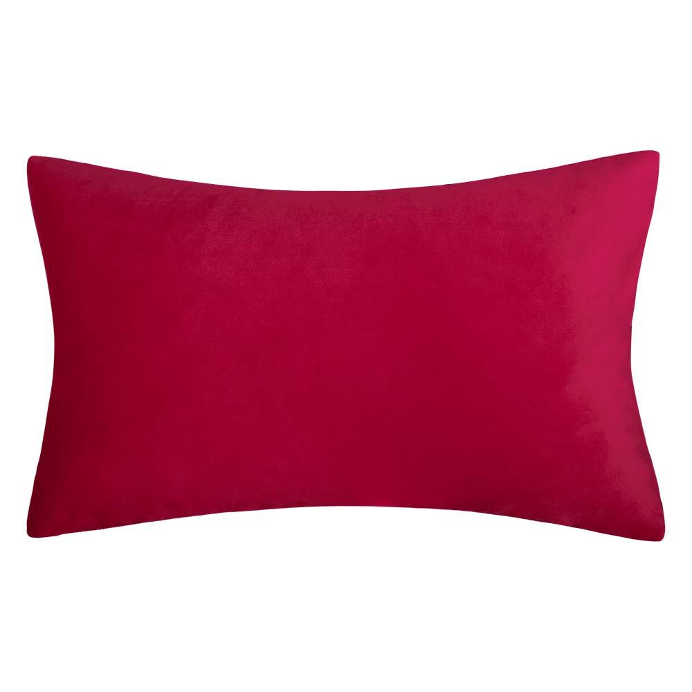 Christmas Decor Textured Velvet Pillow Cover