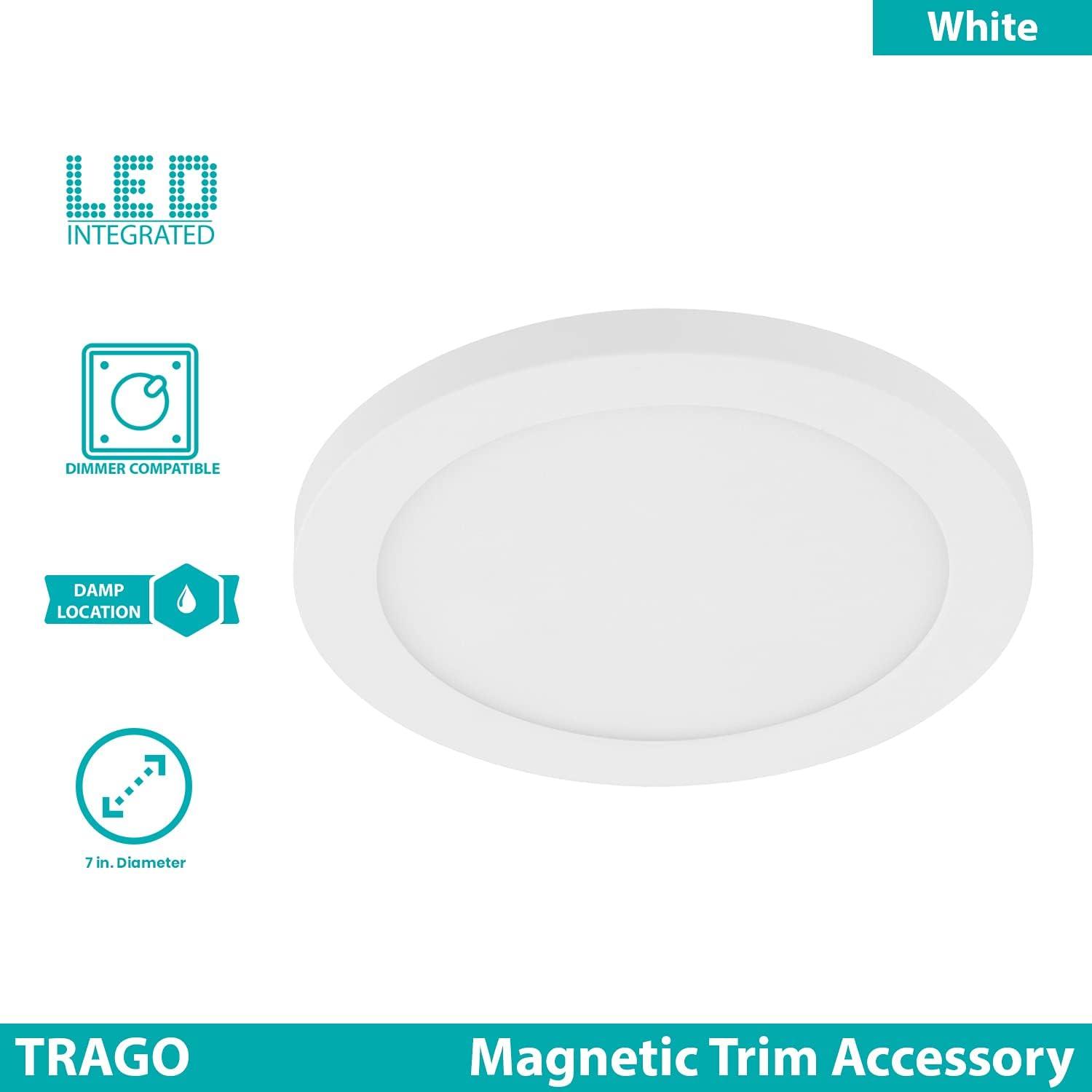 Trago 7" White LED Flush Mount Ceiling Light