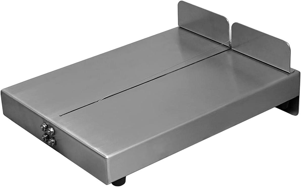 Heavy-Duty Stainless Steel Commercial Cheese Cutter with Non-Slip Feet