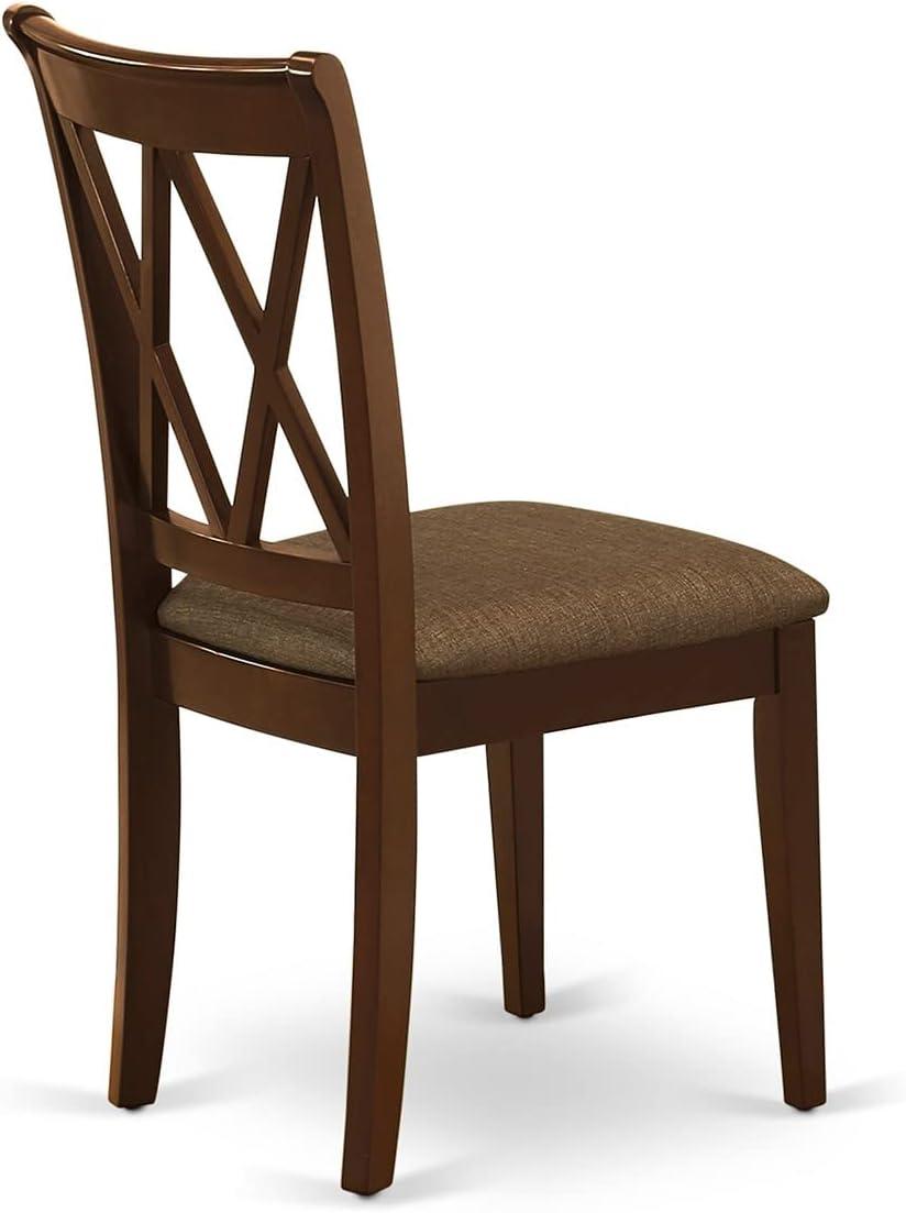 East West Furniture, Dining Chair-  Mahogany Color