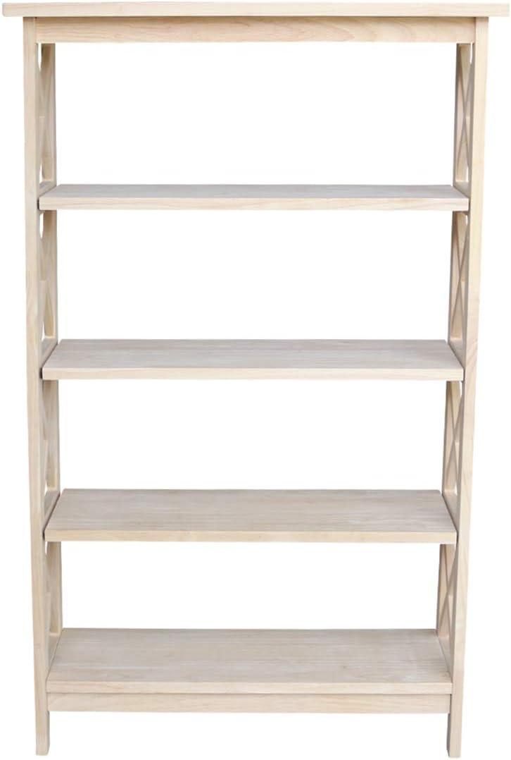 X-Sided Bookcase Unfinished - International Concepts