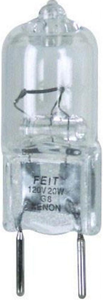 Feit Clear Glass Dimmable 20W Xenon G8 Bulb Pack