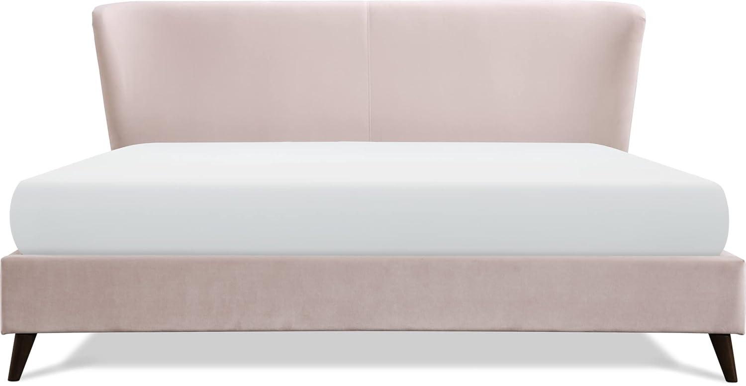 Adore Decor Adele Jupiter Wingback Upholstered Platform Bed