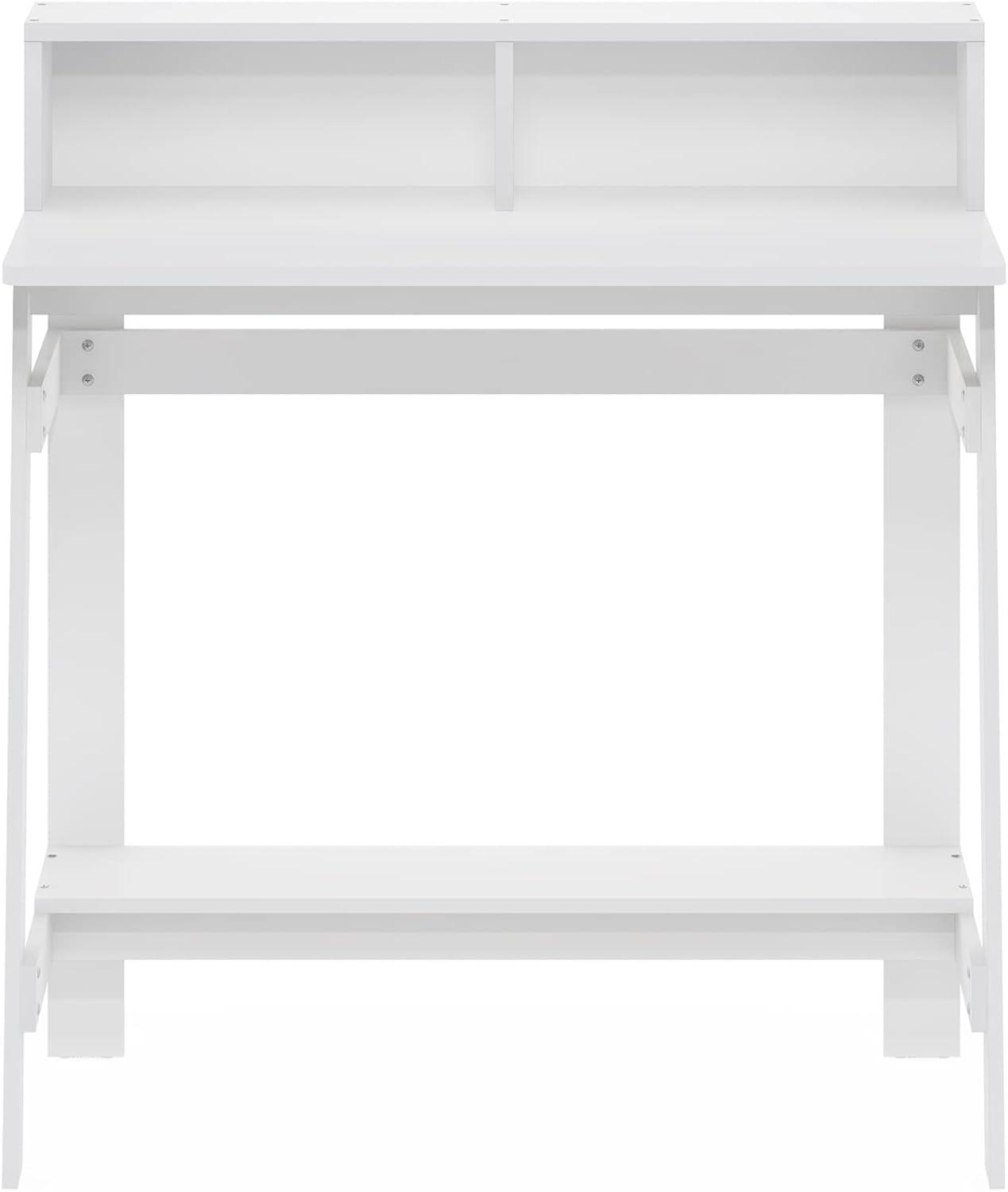 Furinno Simplistic A Frame Computer Desk, White