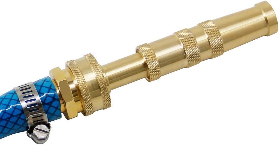 Twinkle Star Heavy-Duty Brass Adjustable Twist Hose Nozzle, 2 Pack, TWIS3432