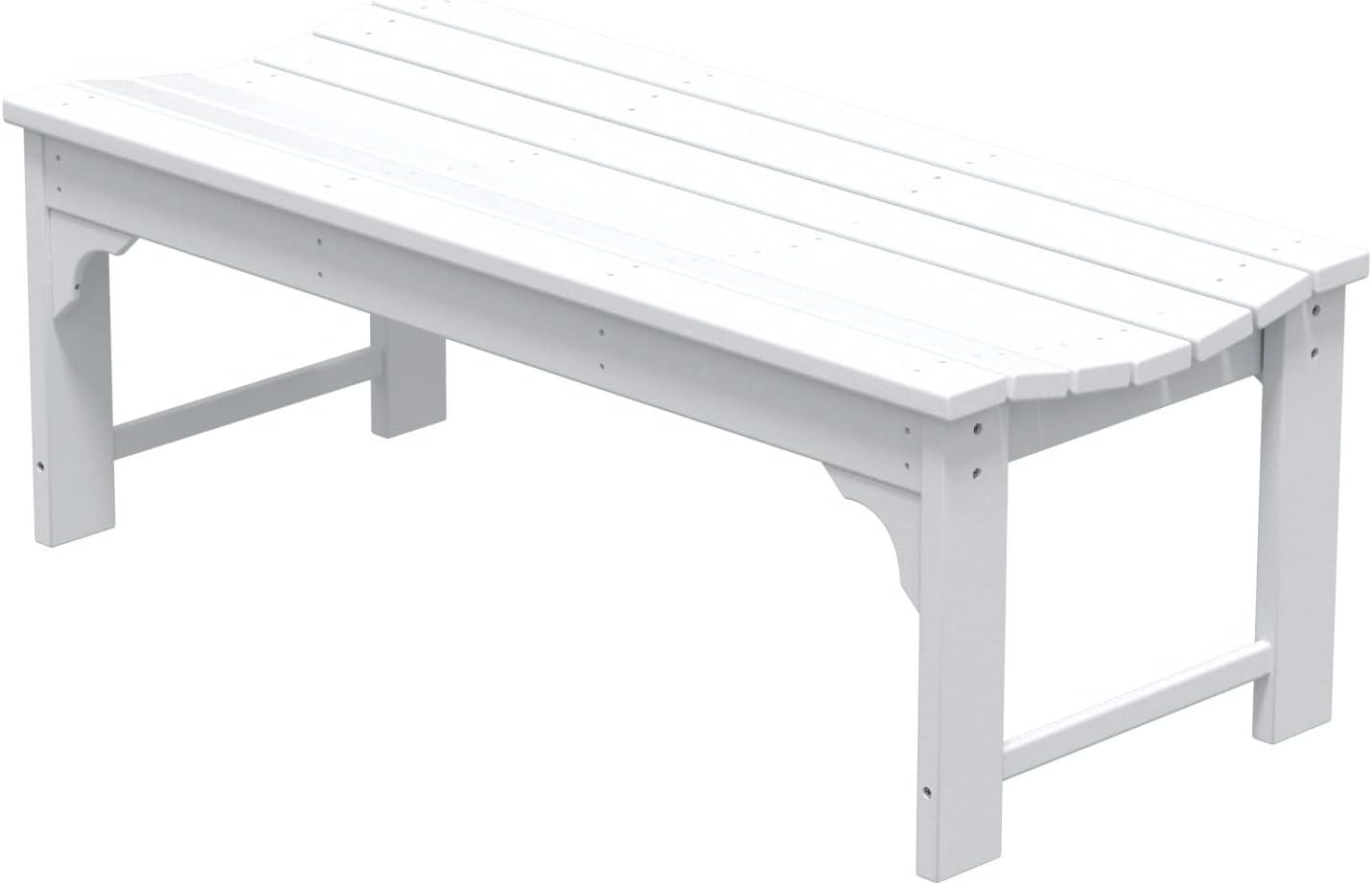 WestinTrends  Backless All-Weather Outdoor Bench for Patio Garden