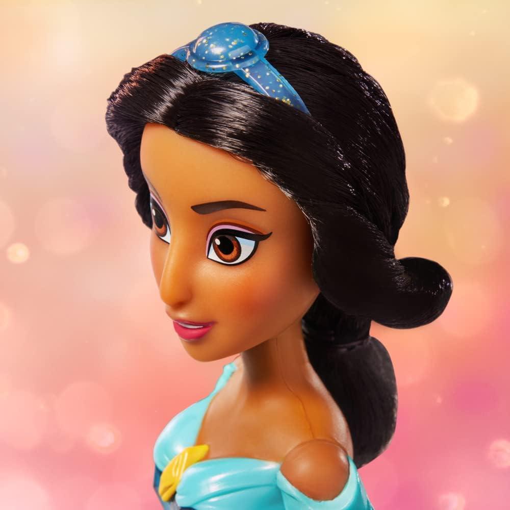 Disney Princess Royal Shimmer Jasmine Doll, Fashion Doll with Skirt and Accessories, Toy for Kids Ages 3 and Up