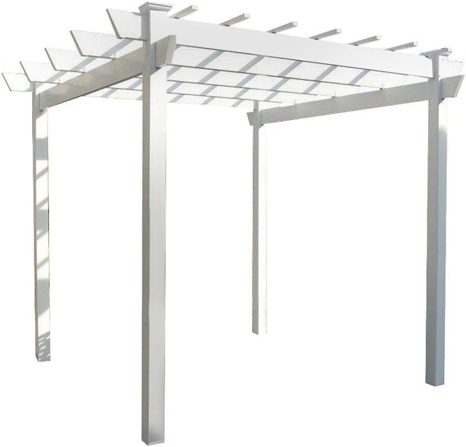 DuraTrel Kingston 7' x 7' White Vinyl Pergola