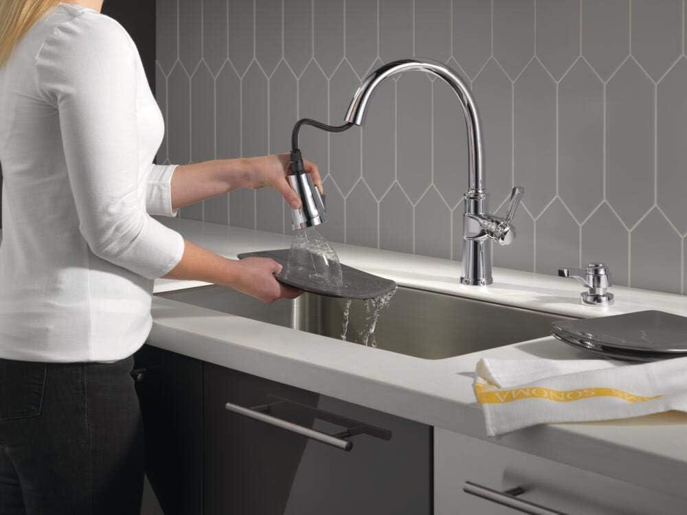 Spargo Pull Down Sprayer Kitchen Sink Faucet, Single Handle Kitchen Faucet