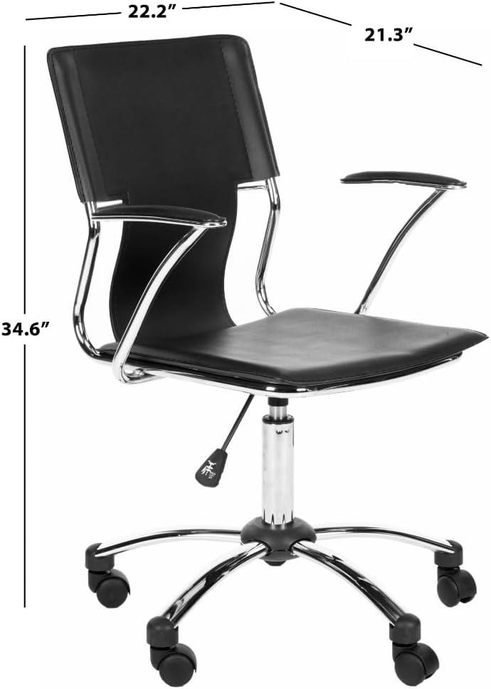 Kyler Desk Chair - Black - Safavieh