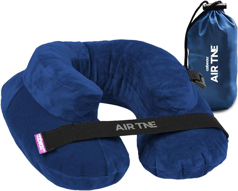 Cabeau AirTNE Inflatable Travel Neck Pillow, Lightweight, One Size, Royal Blue
