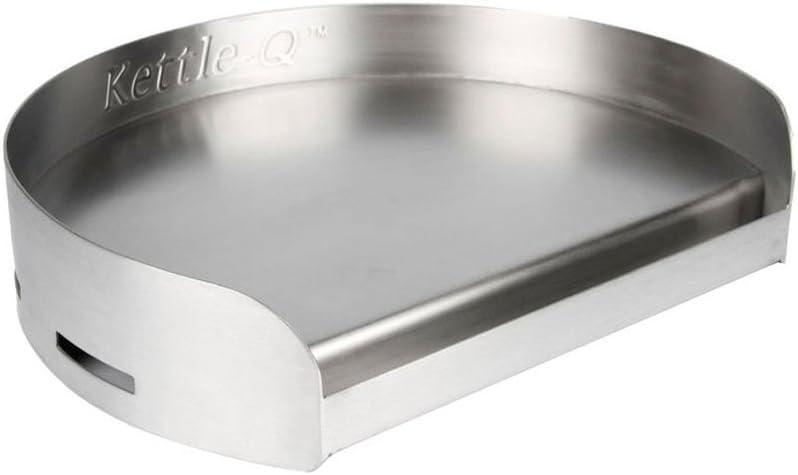 Stainless Steel Round BBQ Griddle for Charcoal and Kamado Grills