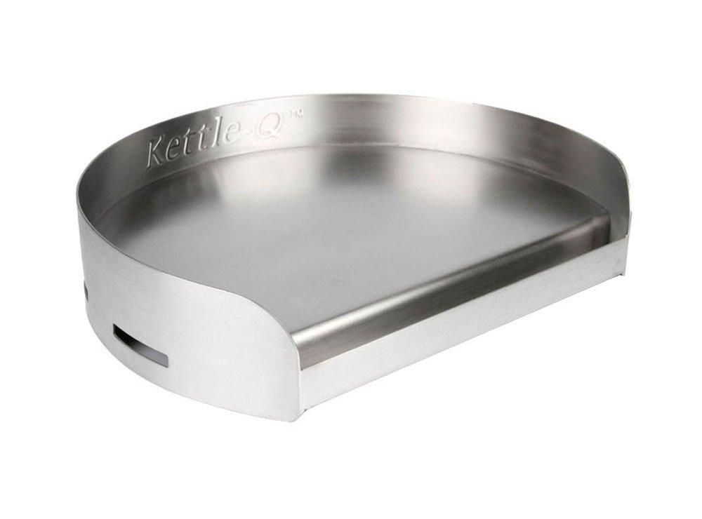 Little Griddle KQ-17-R Stainless Steel Outdoor BBQ Griddle, 17 x 14, For Charcoal Kettle and Kamado Grills, Fun to Use, Easy to Clean
