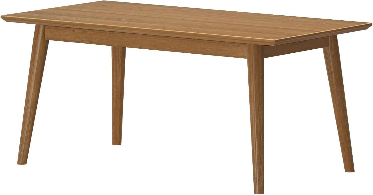 Plank+Beam 40" Mid Century Modern Coffee Table, Solid Wood Tables for Living Room